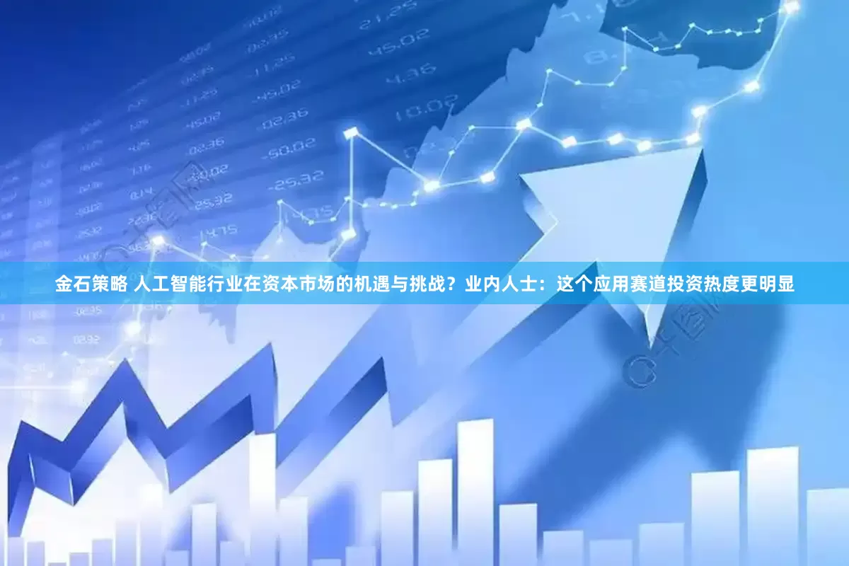 金石策略 人工智能行业在资本市场的机遇与挑战？业内人士：这个应用赛道投资热度更明显